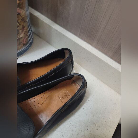 FRYE Mens Leather Loafers Lewis Venetian Size 10 - Picture 5 of 15